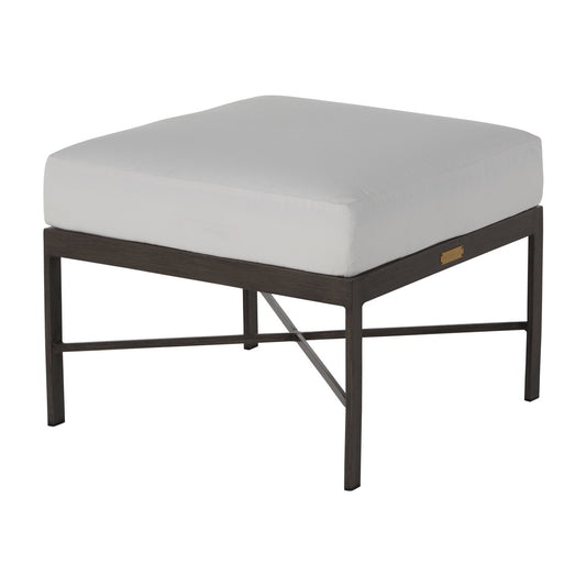 Monaco Aluminum Ottoman Slate Grey