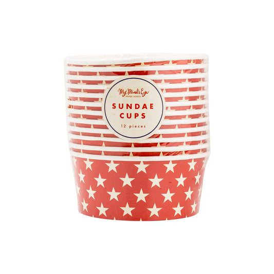 Star Paper Sundae Cups