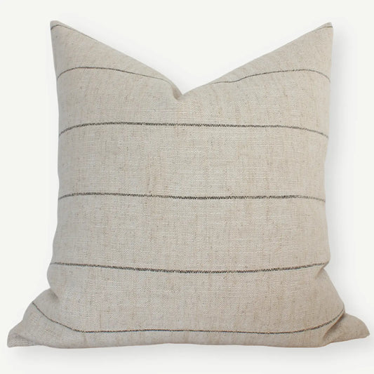 Natural Stripe Throw Pillow