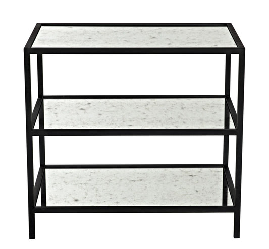 3 Tier Side Table, Antique Glass
