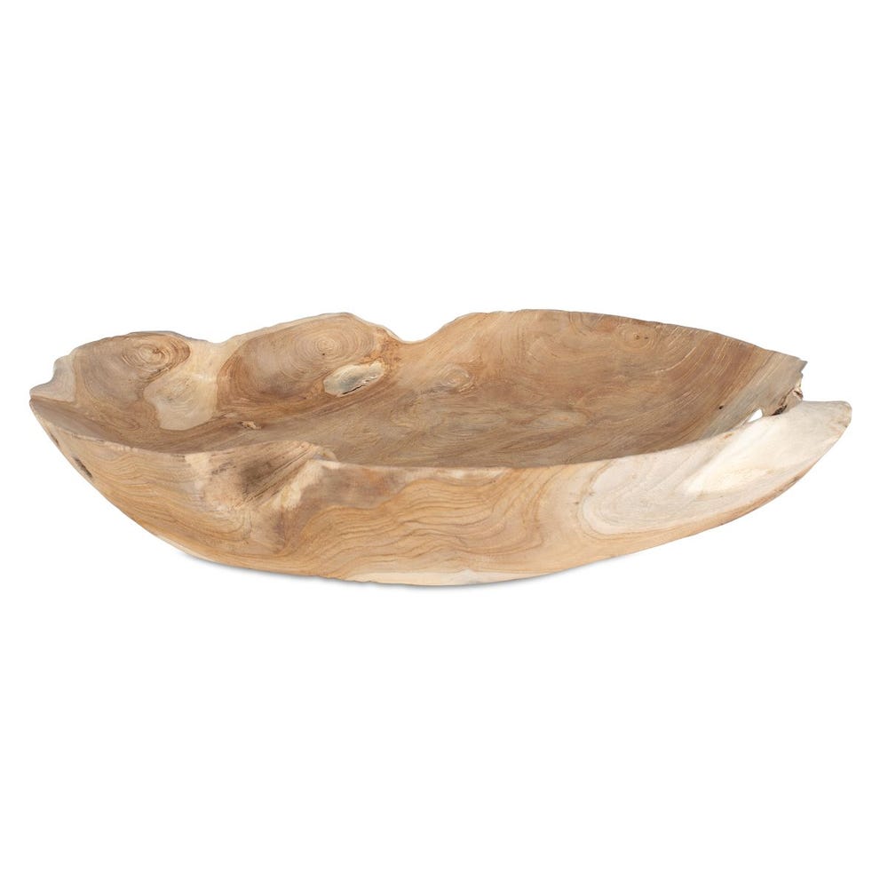Organic Teak Wood Bowl