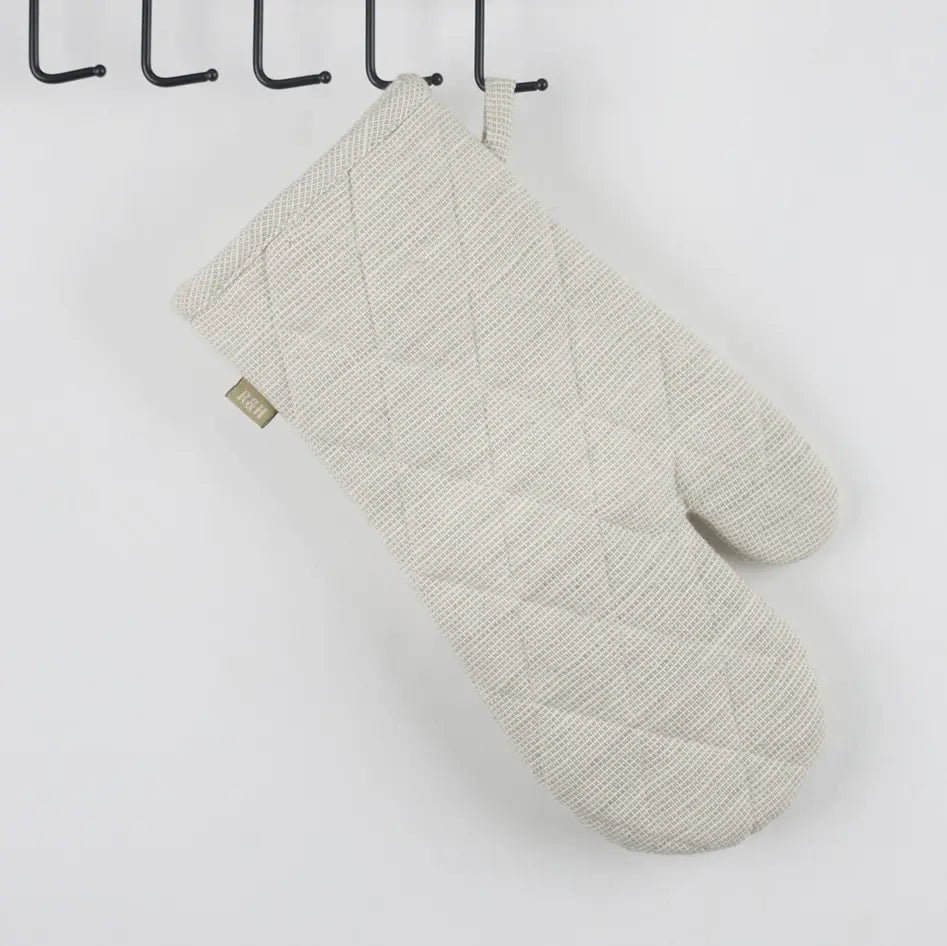 Oven Mitt - Slub Chambray Taupe