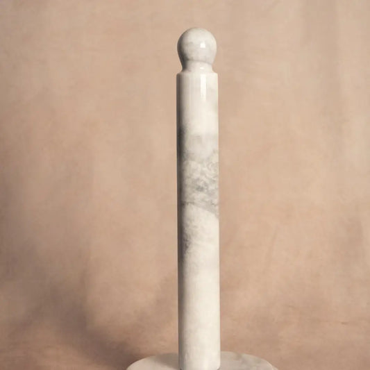 White Marble Paper Towel Holder