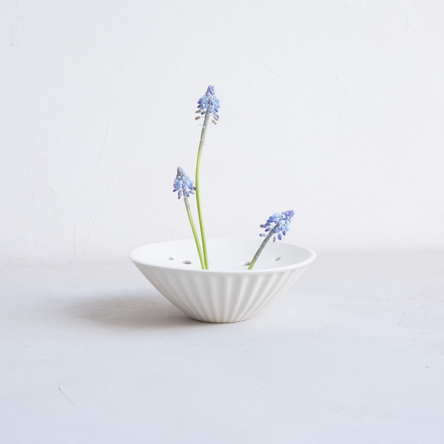 Ceramic Pleated Flower Frog