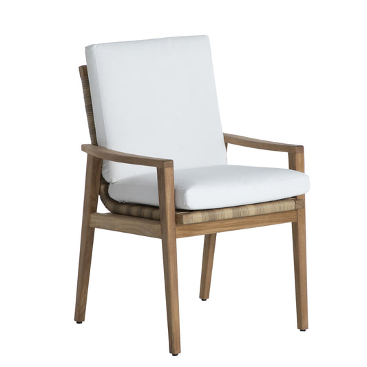 Pointe Dining Arm Chair Natural Teak