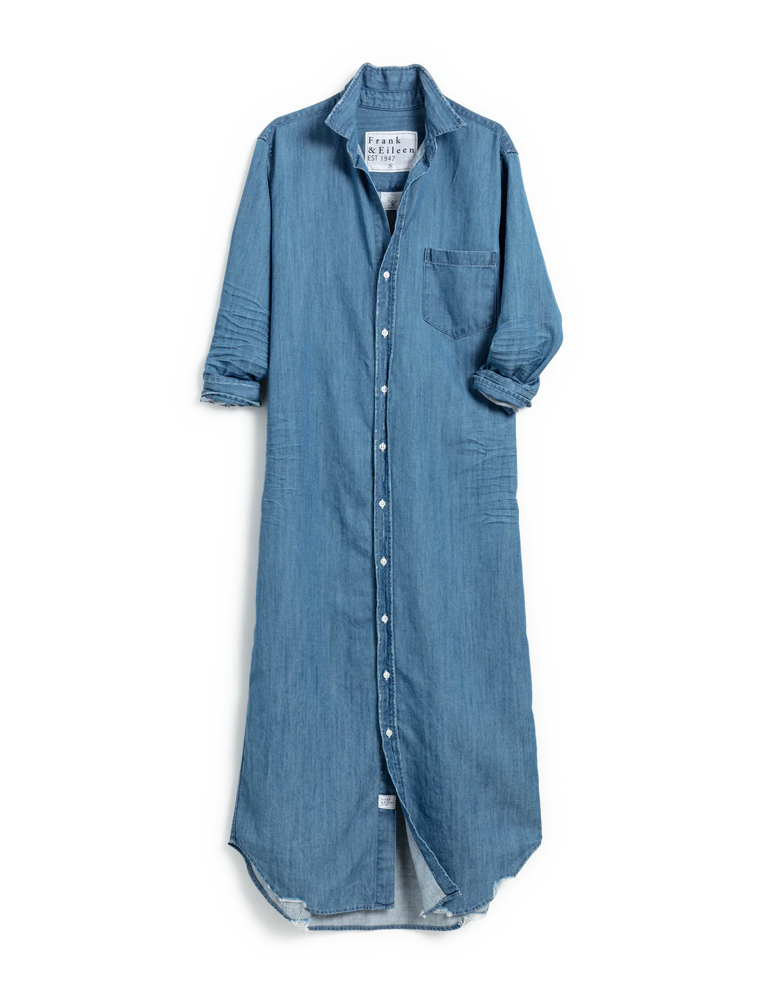 Rory Maxi Shirtdress - Vintage Stonewashed Indigo