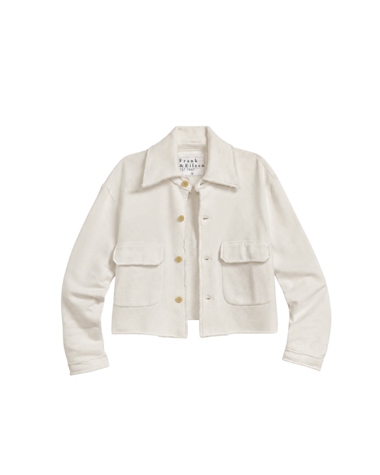 Rowan Button-Up Jacket Vintage White
