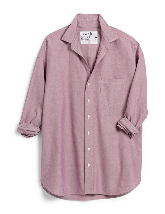 Shirley Oversized Button-Up - Wine