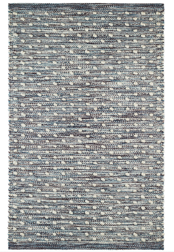 Hobnail Blue Performance Rug 8x10