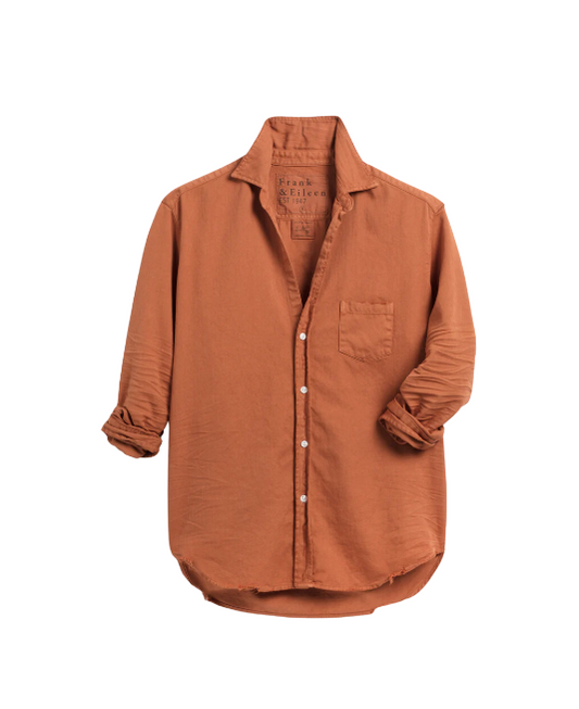 Eileen Relaxed Button - Up Shirt Toffee