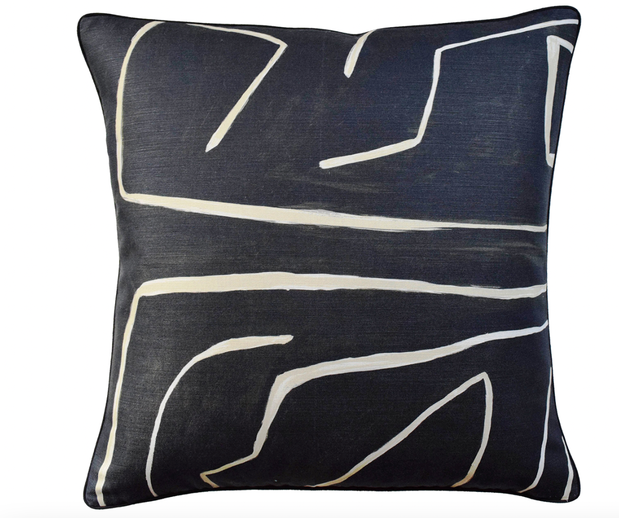 Onyx & Linen 22" Graffito Pillow