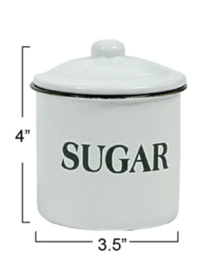 Coffee, Tea, & Sugar Metal Containers