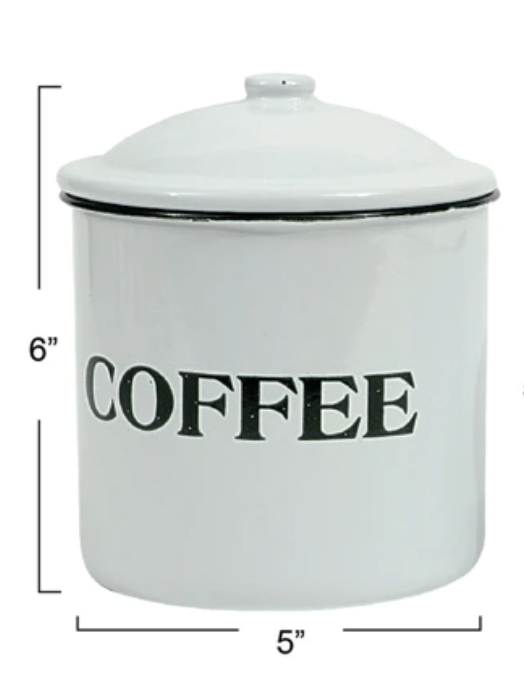 Coffee, Tea, & Sugar Metal Containers