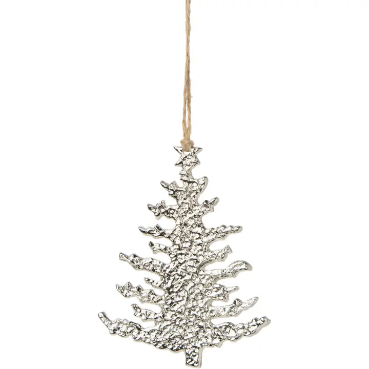 Silver Metal Tree Ornament