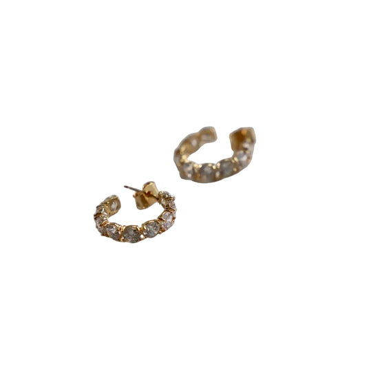 CZ Eternity Hoop Earrings