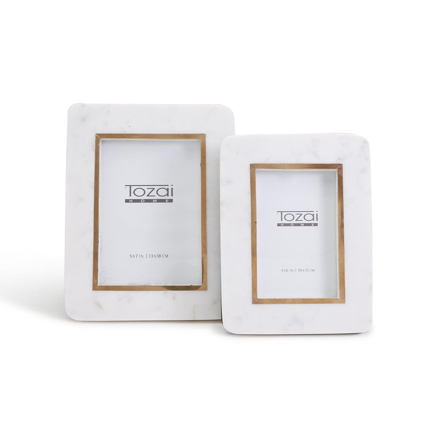 Horton White Marble Photo Frame
