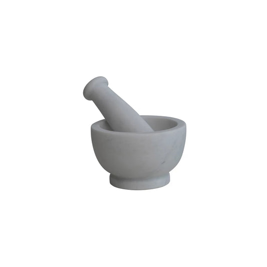 White Marble Mortar and Pestle