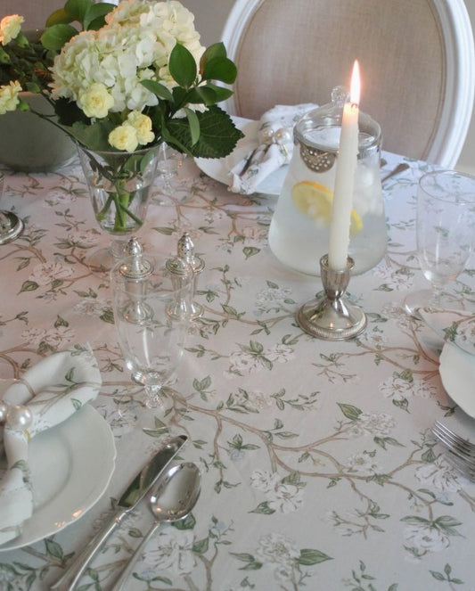 Floral Cotton Tablecloth