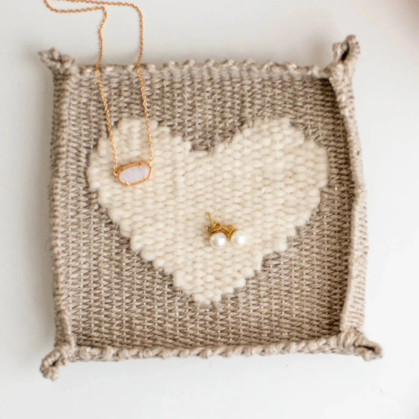 Woven Heart Jewelry Dish Kit