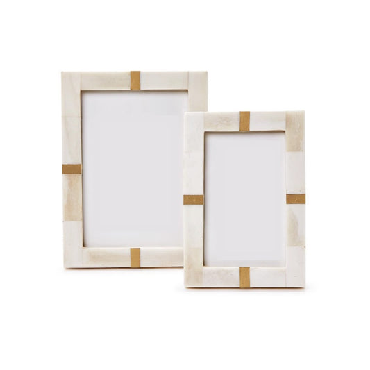 Reagan Bone and Brass Frame