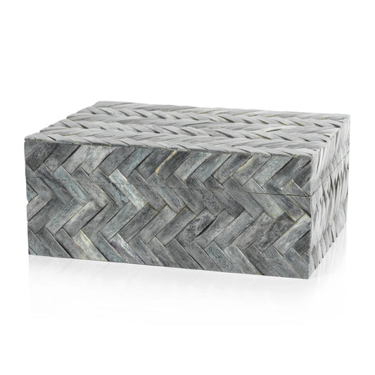 May Bone Woven Box