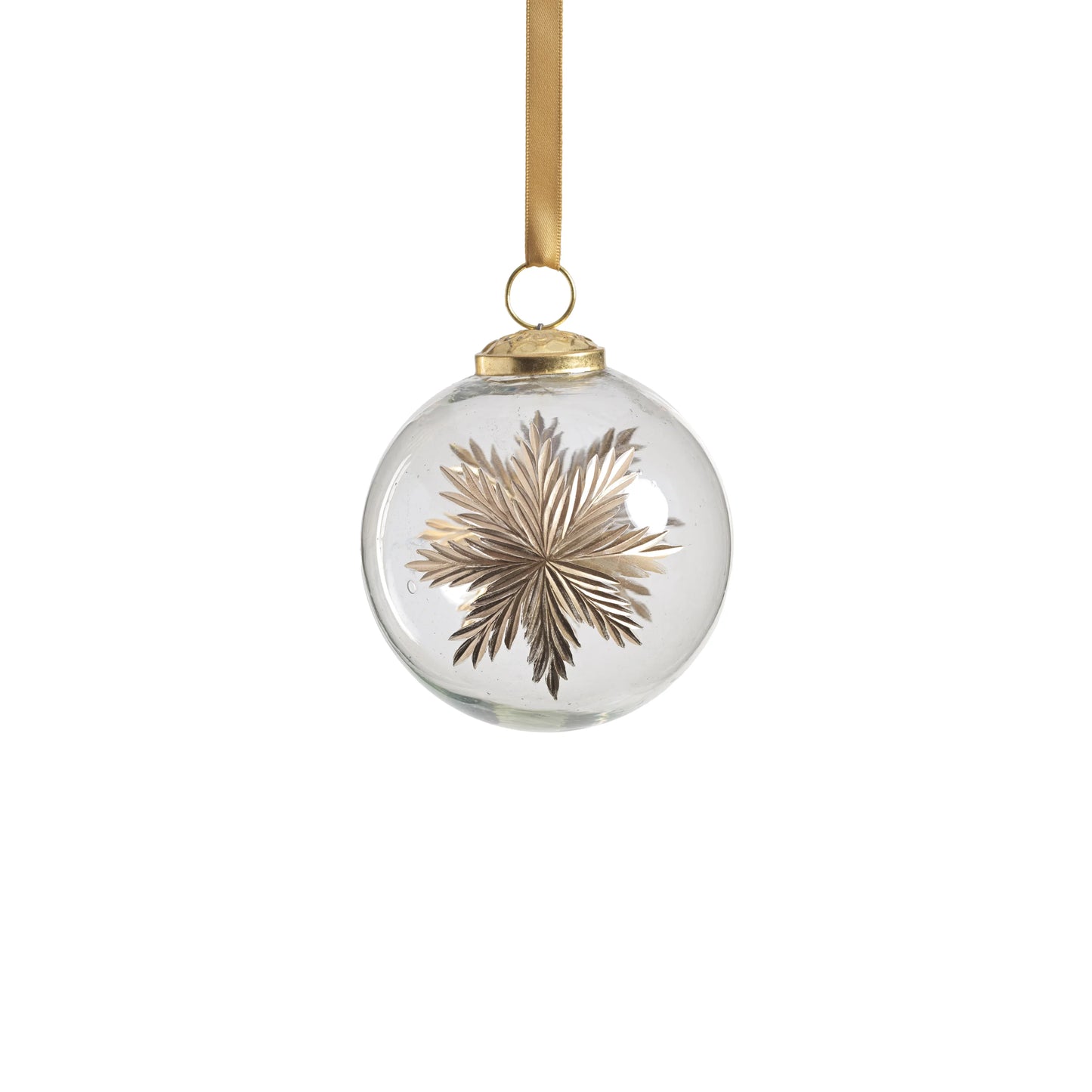 Heirloom Golden Glimmer Glass Ornament