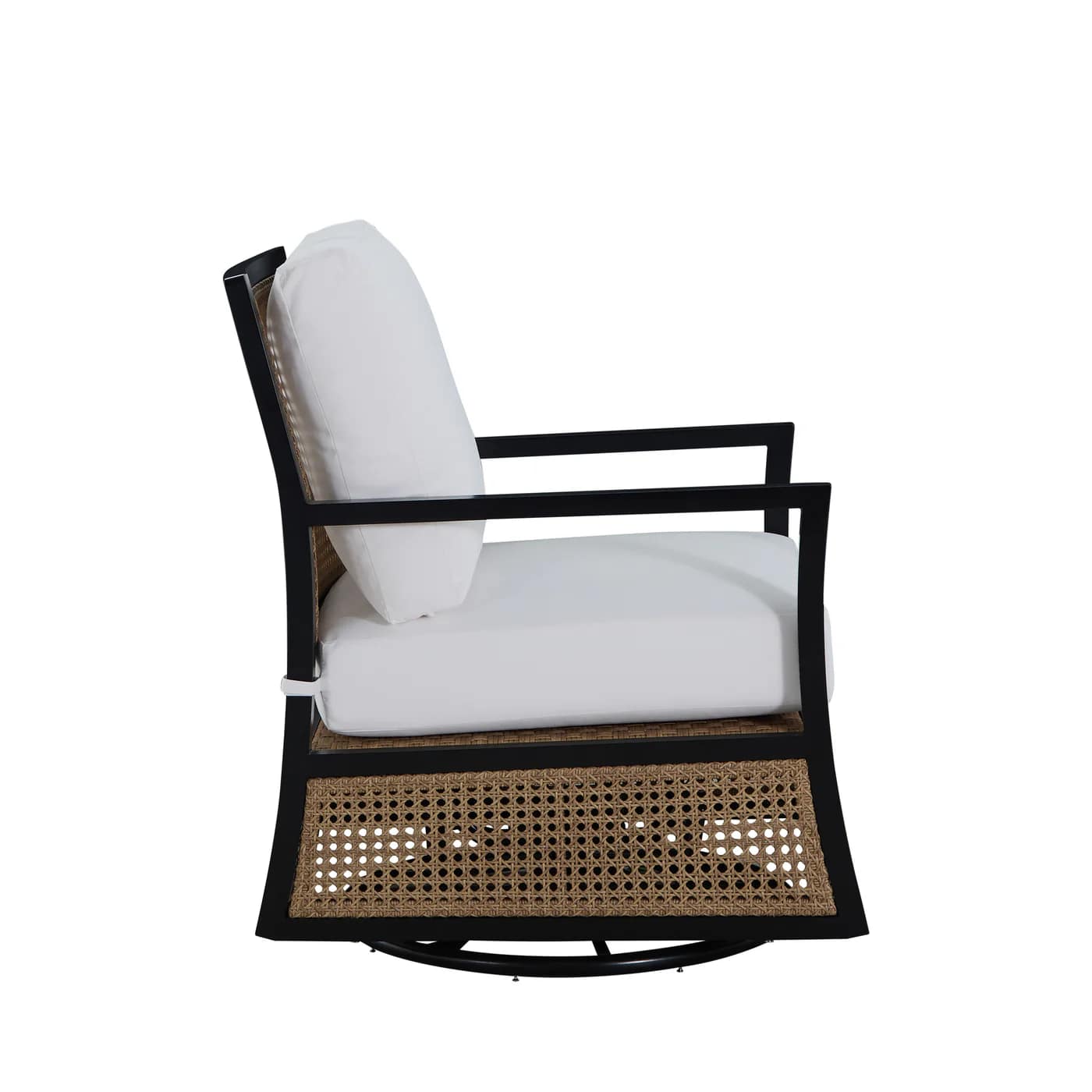 Bermuda Aluminum and Cane Glider Lounge