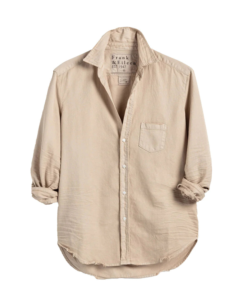 Eileen Relaxed Button Up Shirt Sand