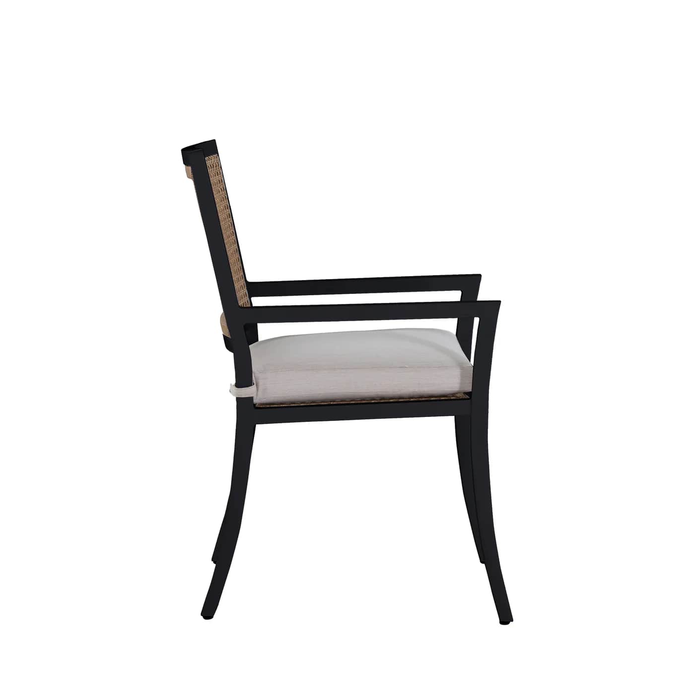 Bermuda Aluminum and Cane Arm Chair