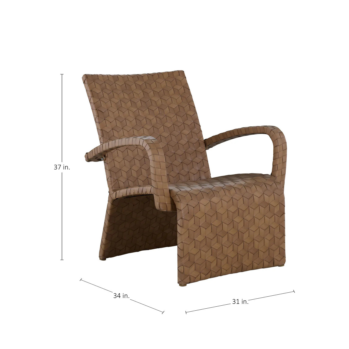 Venice N-Dura Resin Wicker Outdoor Lounge Chair