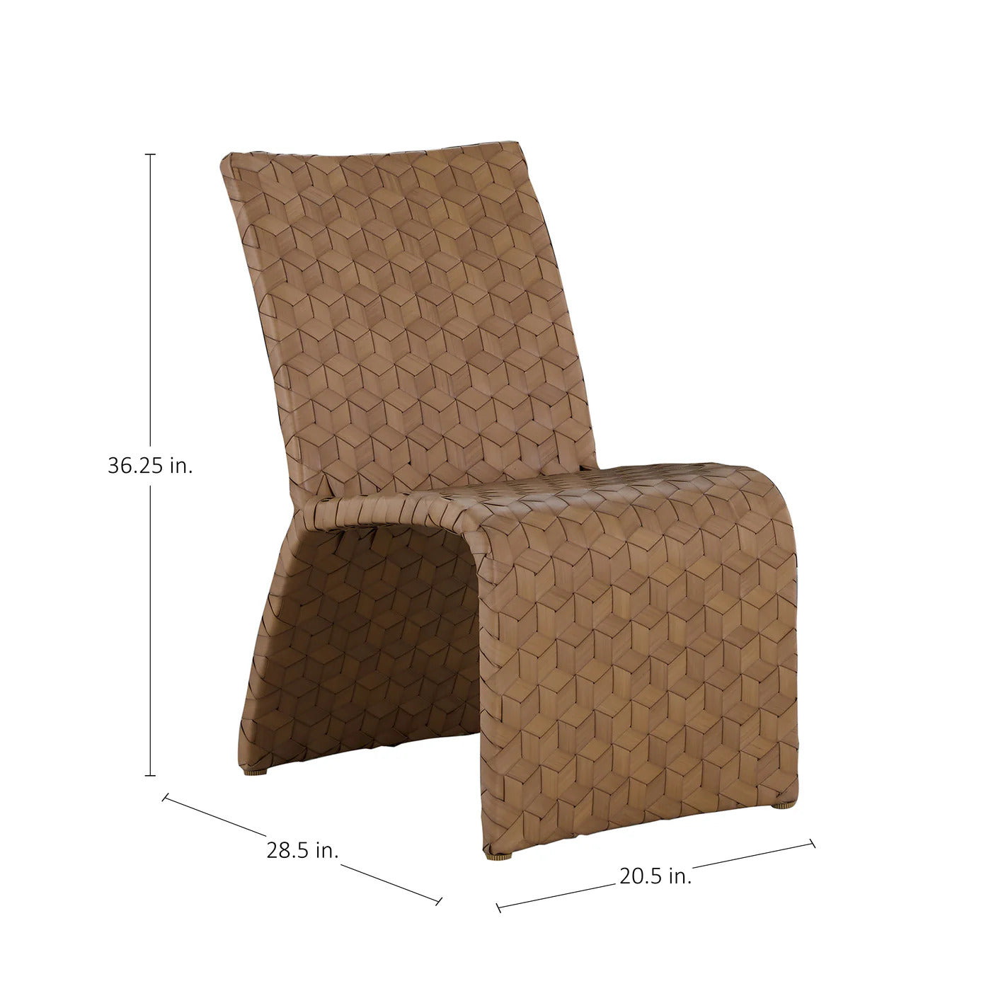 Venice N-Dura Resin Wicker Outdoor Dining Side Chair