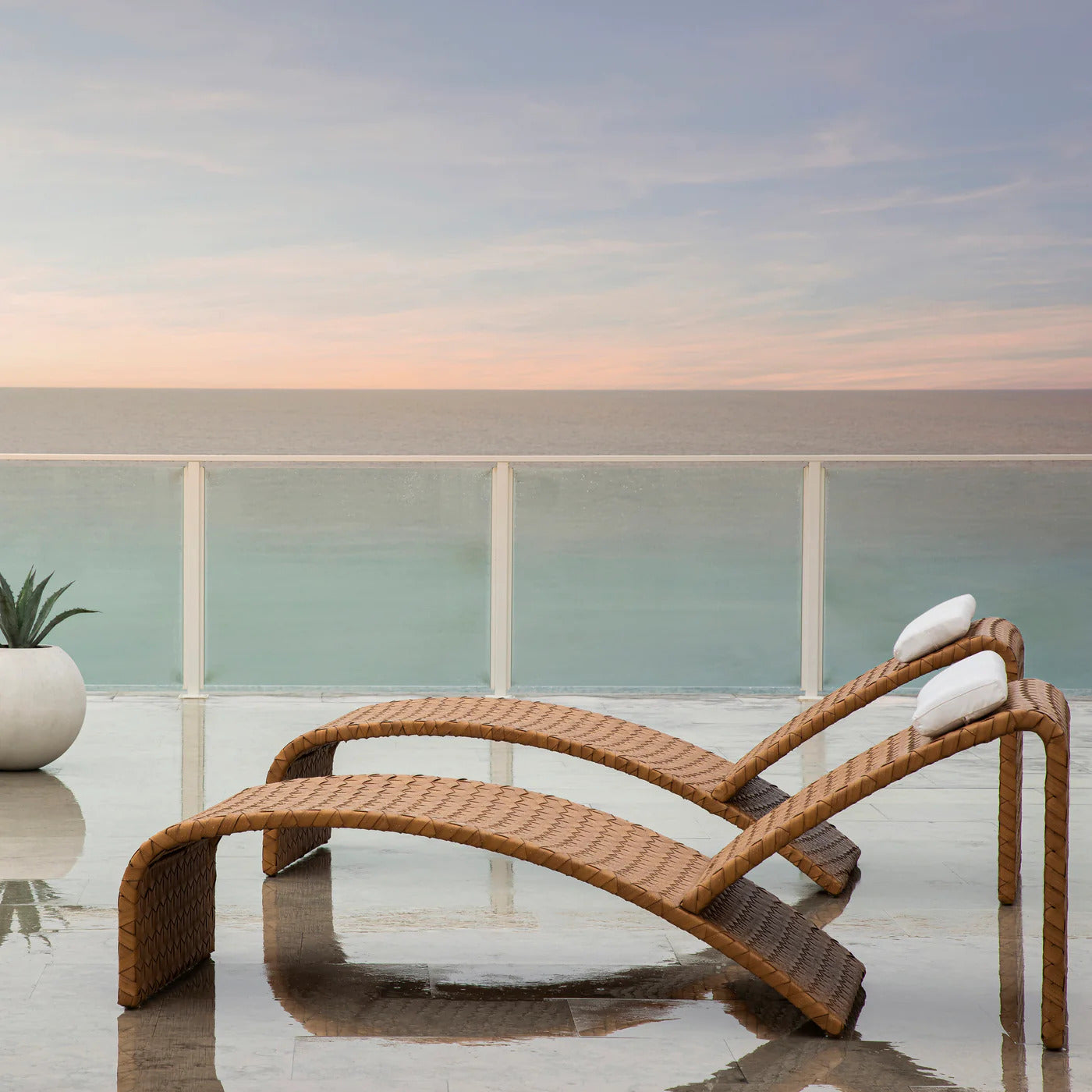 Venice N-Dura Resin Wicker Outdoor Adjustable Chaise Lounge