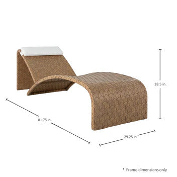 Venice N-Dura Resin Wicker Outdoor Adjustable Chaise Lounge