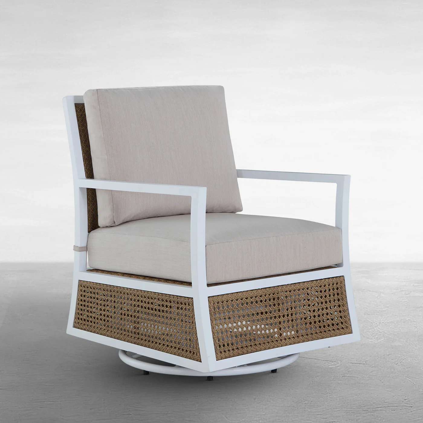 Bermuda Aluminum and Cane Glider Lounge