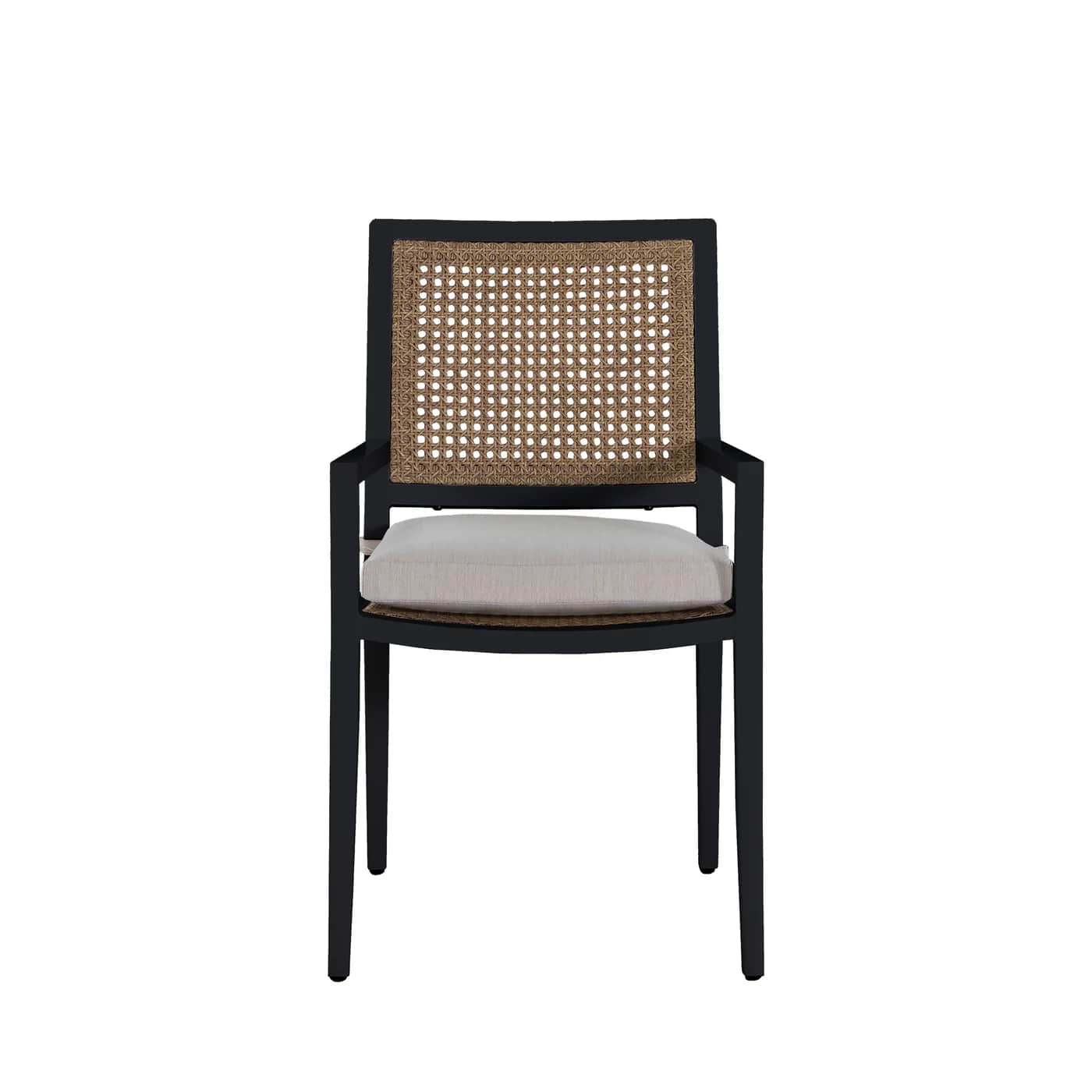 Bermuda Aluminum and Cane Arm Chair