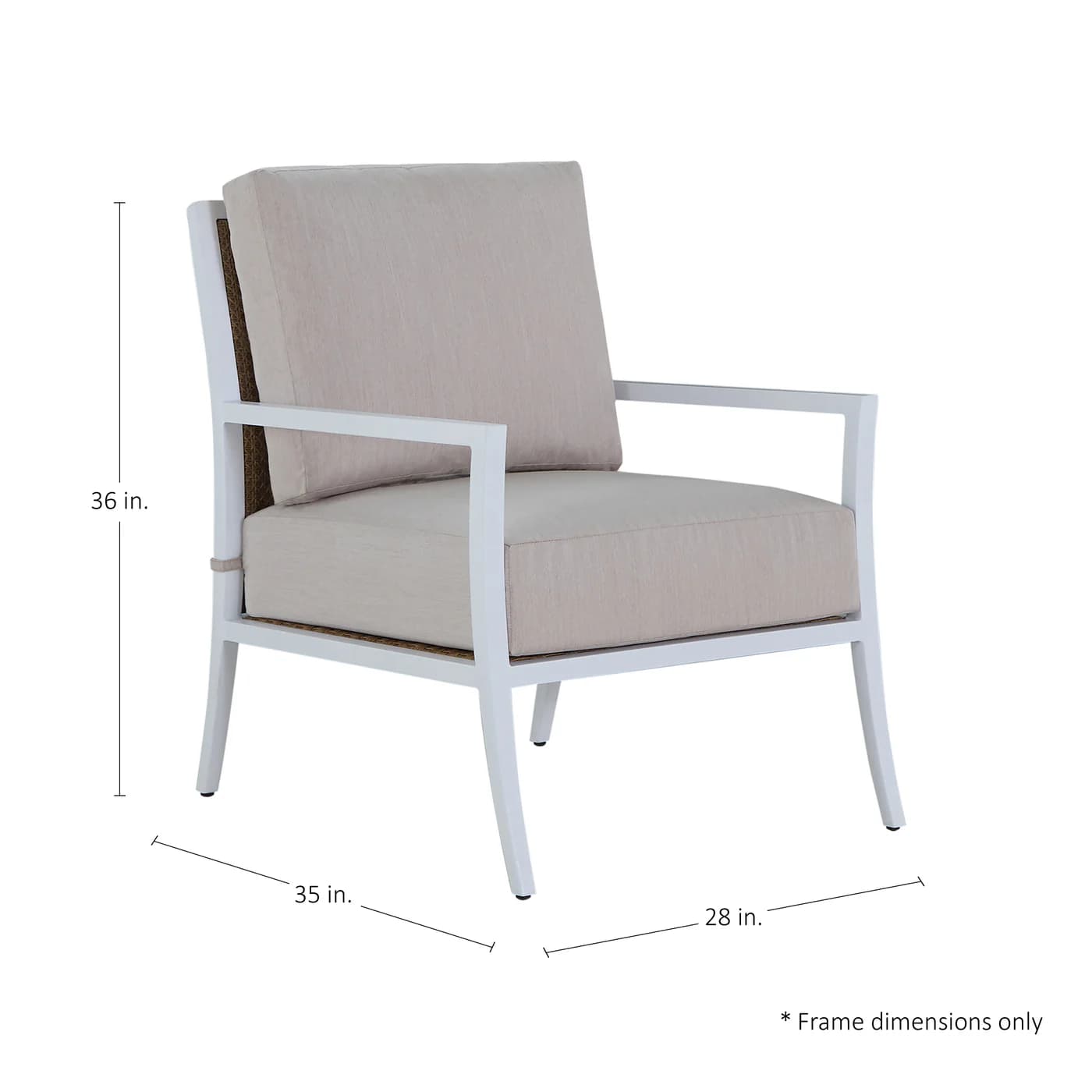 Bermuda Aluminum and Cane Lounge