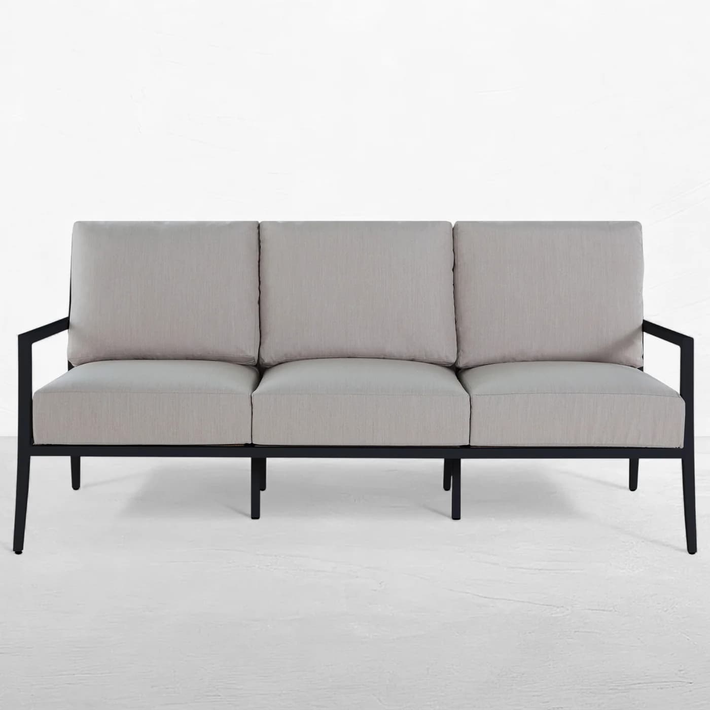 Bermuda Aluminum and Cane Sofa