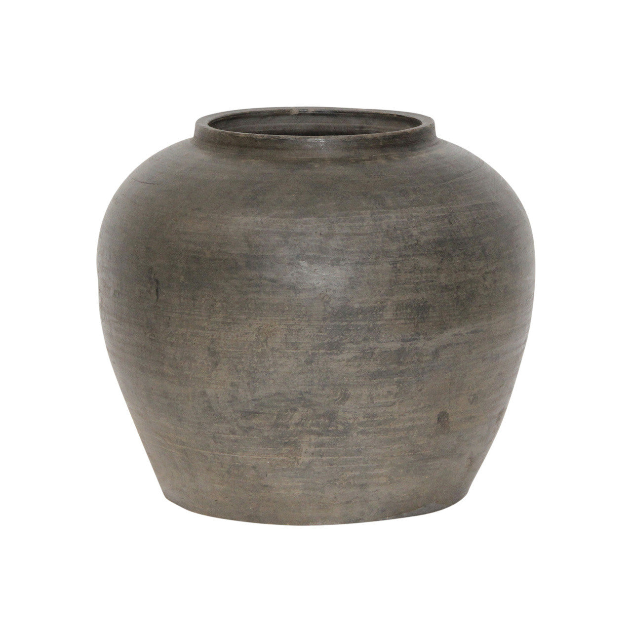 Charcoal Pottery Jar