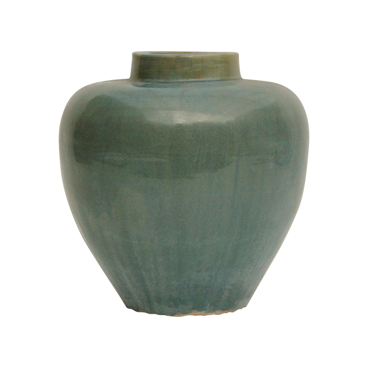 Blue-Green Tapered Vase