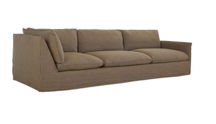 C1957-23RF Slipcovered Cornering Sofa
