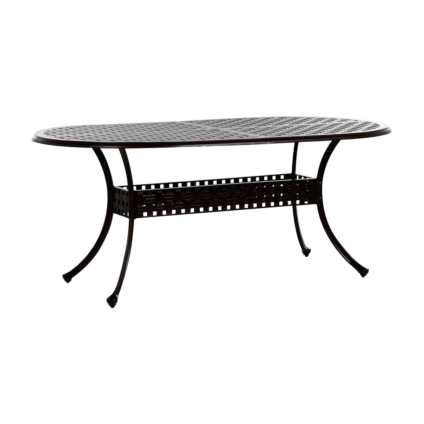 Provance Double Lattice 42" X 84" Oval Dining Table