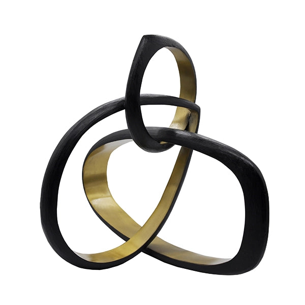 Gold and Black Knot Lg