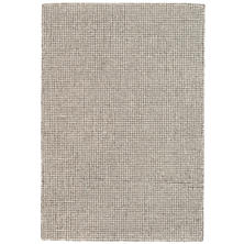 Matrix Grey Tufted Wool Rug 5x8