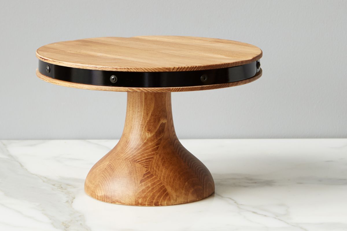 Austin Brown Swirled Cake Stand | Cake Stand