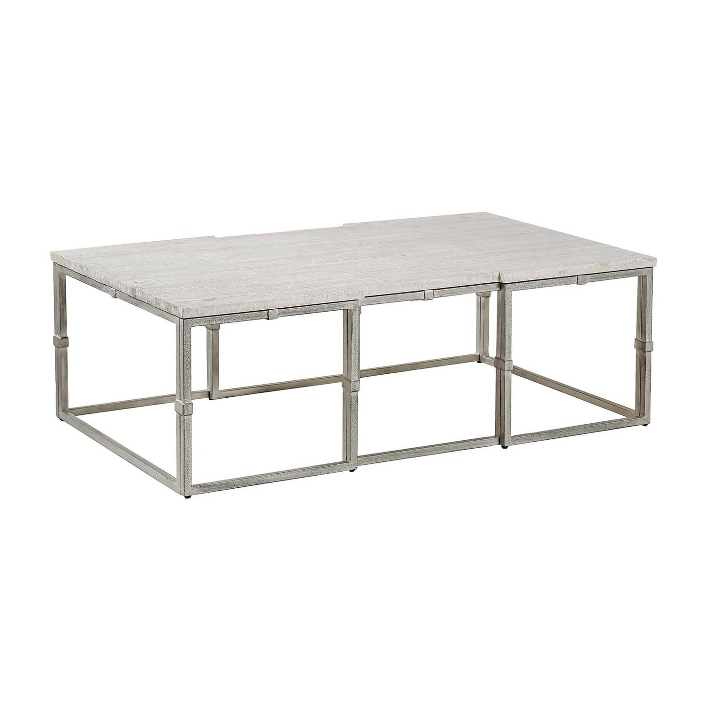 Wood and Metal Coffee Table, Grey