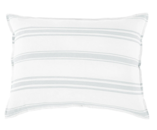 Jackson - White/Ocean Pillow w/ Insert