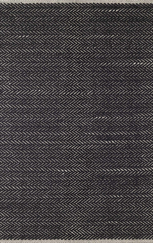 Herringbone Black Woven