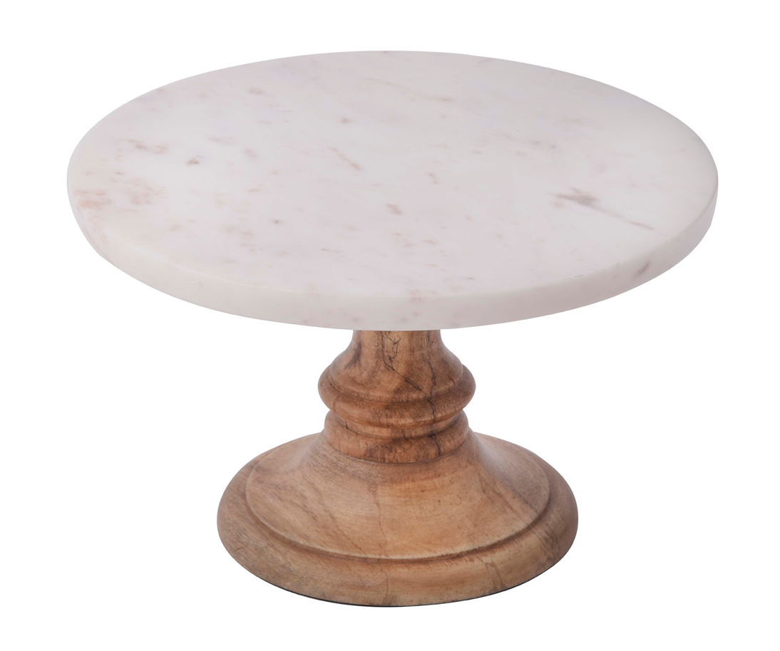 Marble on Mango Wood Stand