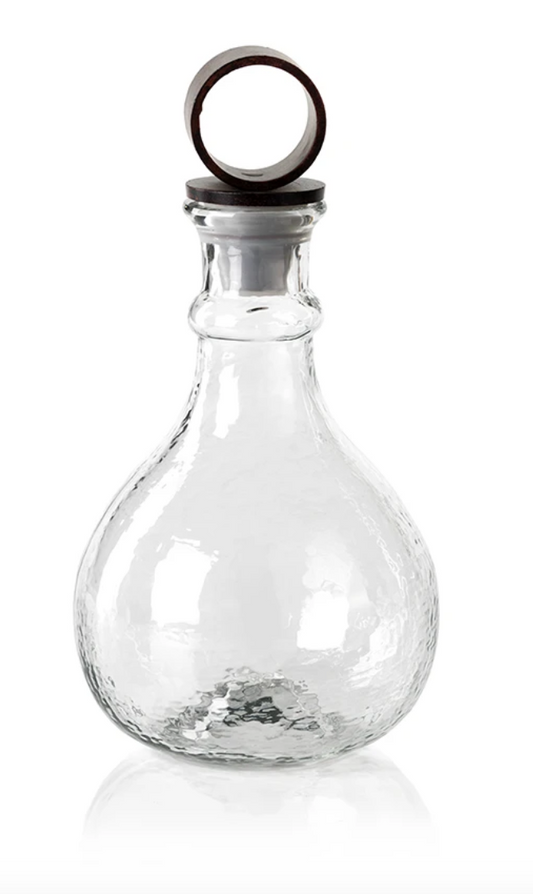 Hammered Glass Decanter
