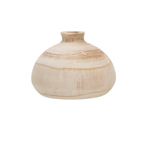 Paulowina Wood Vase